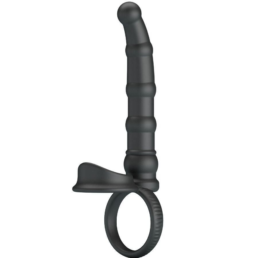 Anello per Pene con Tappo Nero Tatum – Pretty Love