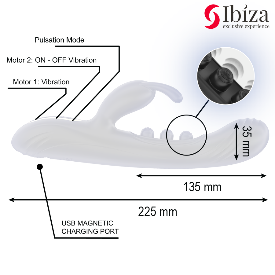 IBIZA - CONIGLIO VIBRANTE CON PULSAZIONE - immagine 5