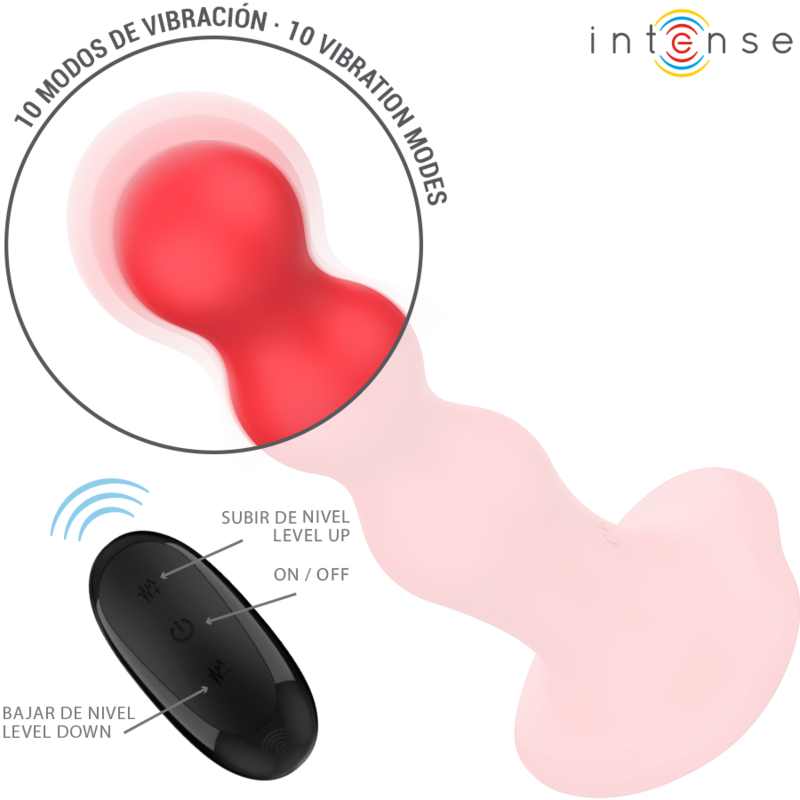 INTENSE - CODY VIBRATORE CON VENTOSA TELECOMANDO ROSSO - immagine 4
