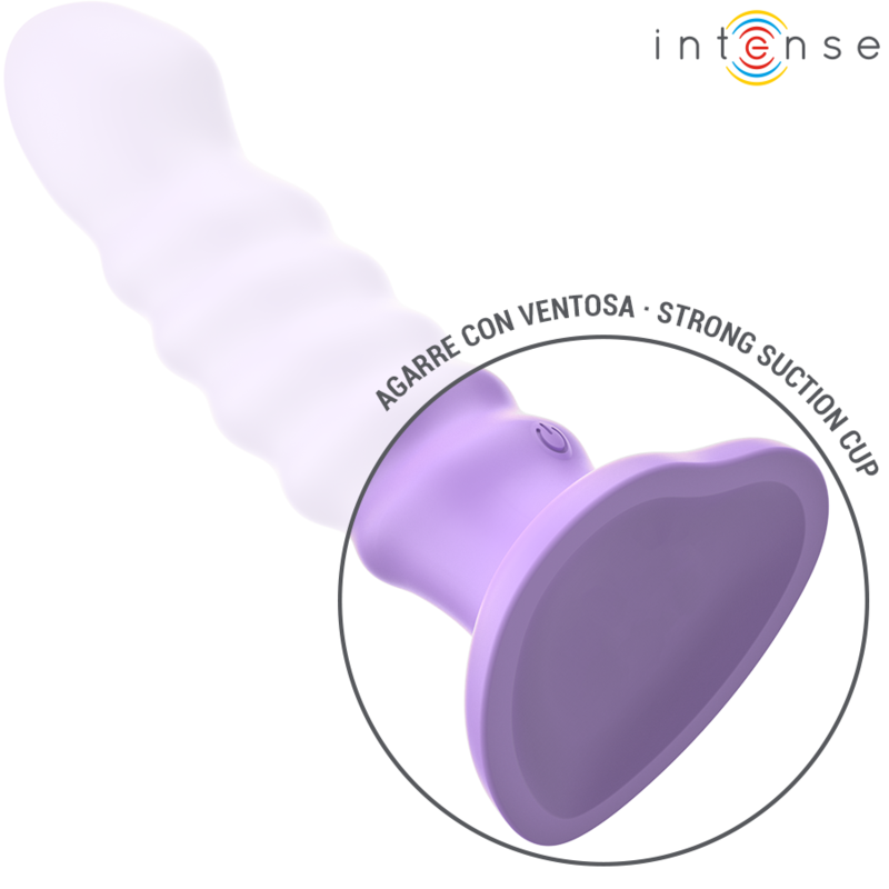INTENSE - BRENDA VIBRATORE TAGLIA M DESIGN A SPIRALE 10 VIBRAZIONI TELECOMANDO VIOLA - immagine 5