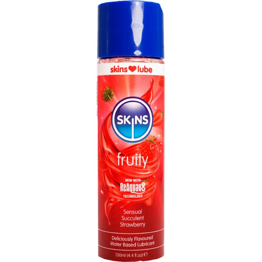SKINS - LUBRIFICANTE FRUTTATO A BASE D'ACQUA FRAGOLA 130 ML