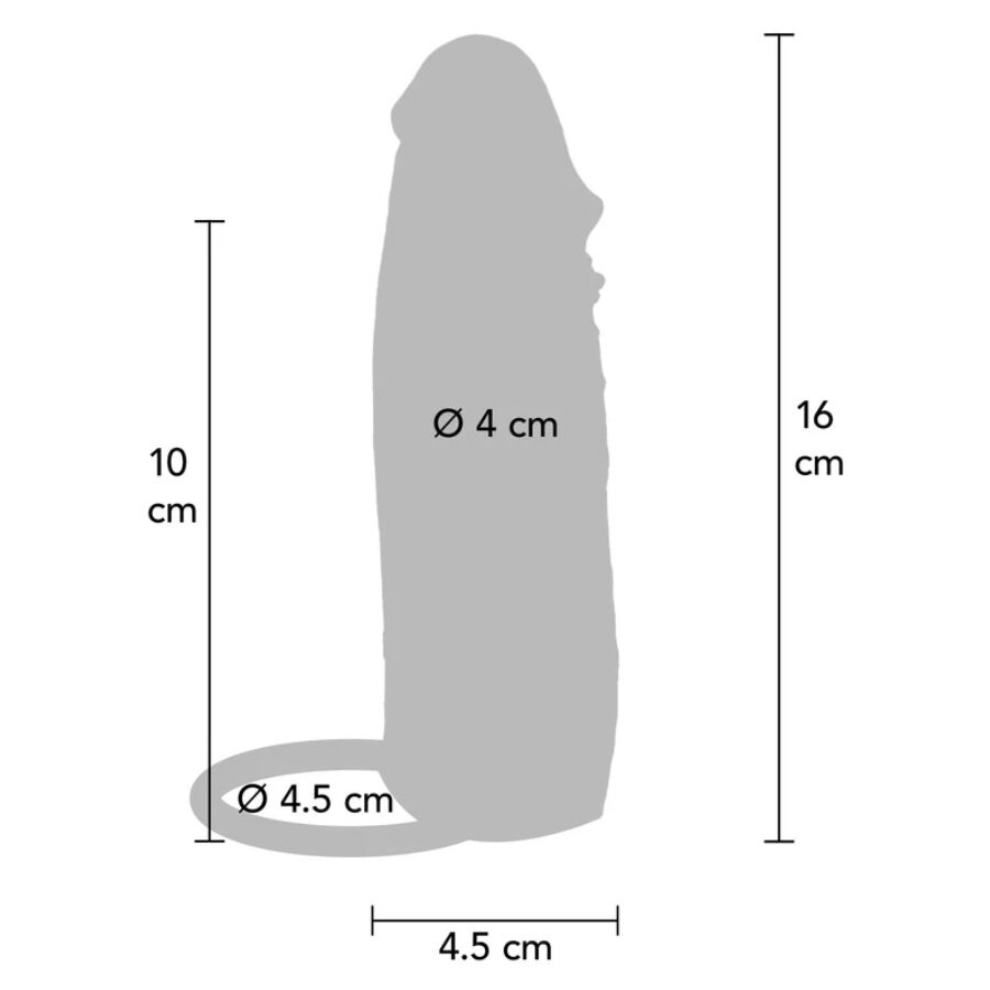 GET REAL - GUAINA VIBRANTE PER PENE IN SILICONE PER PELLE IDRATATA CARAMELLO 16 CM - immagine 4