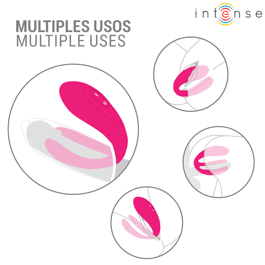 INTENSE - JULIA DOPPIO VIBRATORE STIMOLATORE A MORSETTO CON TELECOMANDO - immagine 5