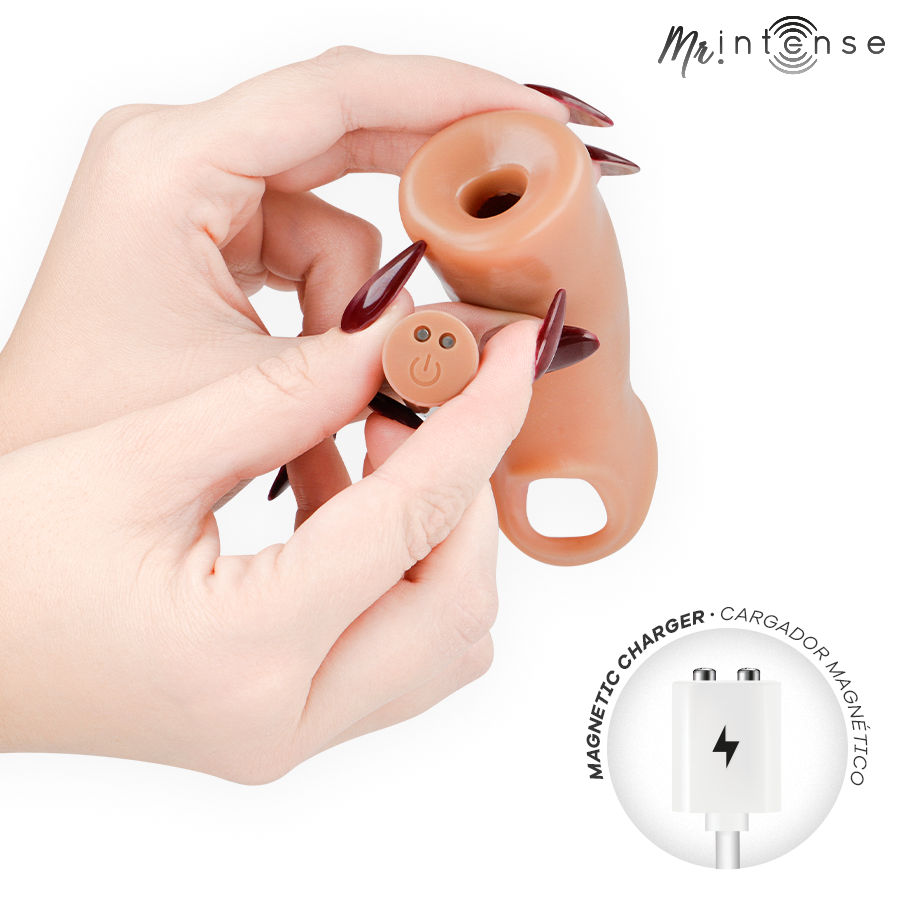 MR INTENSE - ARNOLD M GUAINA VIBRANTE ULTRA-REALISTICA PER PENE 14,5 CM -Ø- 4 CM - immagine 4