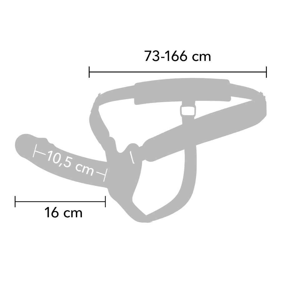 HIDDEN DESIRE - INFERNO VIBRANTE GUAINA PER PENE STRAP-ON 16 CM - immagine 2