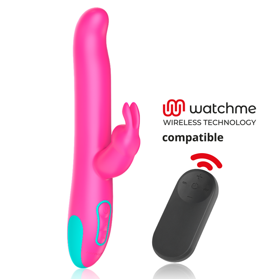 HAPPY LOKY - PLUTO CONIGLIO VIBRATORE E ROTATORE WATCHME COMPATIBILE CON LA TECNOLOGIA WIRELESS