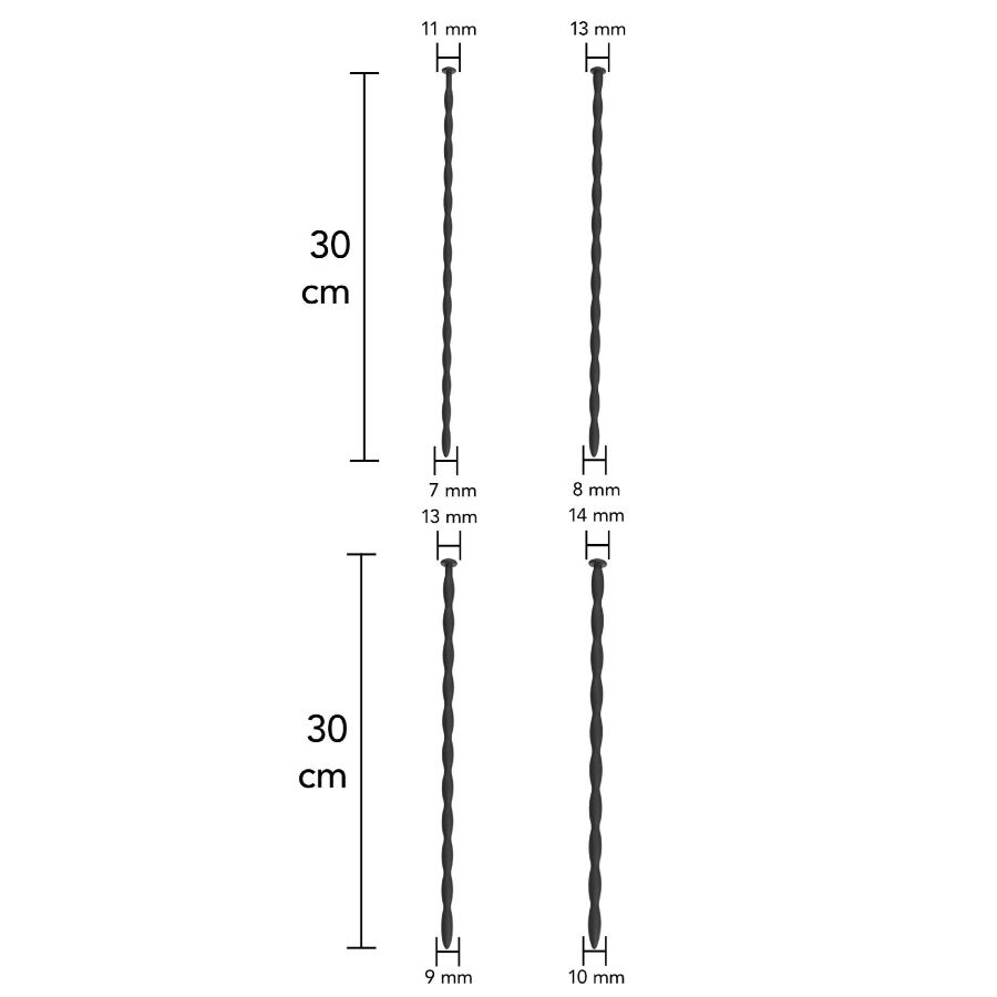 HIDDEN DESIRE - EXTREME ADVANCED SET DI DILATATORI URETRALI 4 UNITÀ - immagine 2