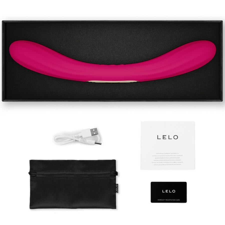 LELO - BOOMERANG VIBRATORE A DOPPIA ENDA CERISE - immagine 3