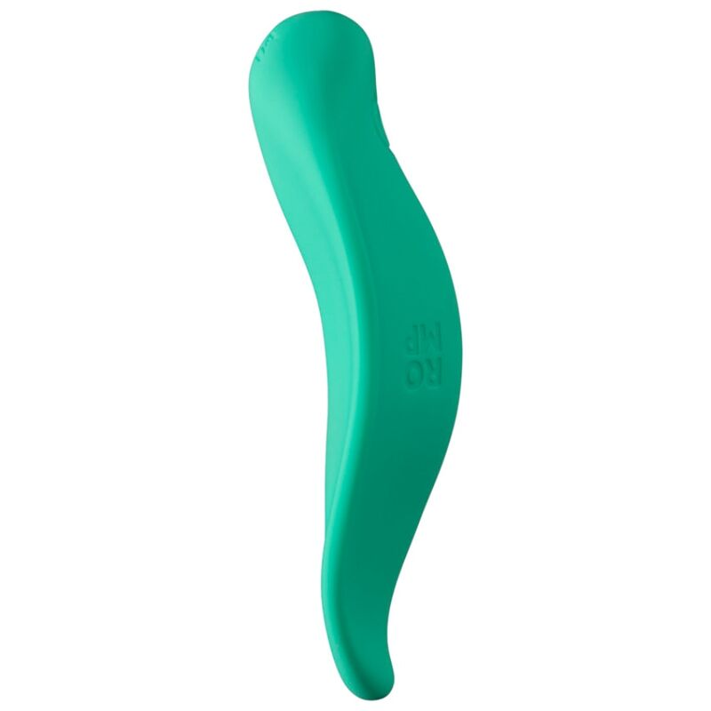 ROMP - WAVE VIBRATORE A ONDE STIMOLATORE CLITORIDEO FORMA ERGONOMICA VERDE ACQUA - immagine 5