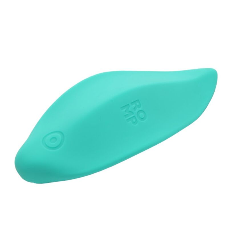 ROMP - WAVE VIBRATORE A ONDE STIMOLATORE CLITORIDEO FORMA ERGONOMICA VERDE ACQUA
