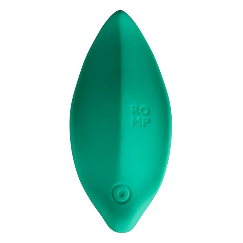 ROMP - WAVE VIBRATORE A ONDE STIMOLATORE CLITORIDEO FORMA ERGONOMICA VERDE ACQUA