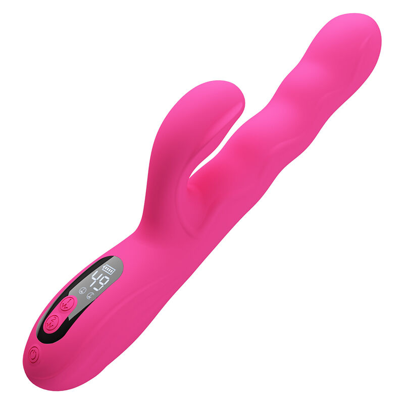 PRETTY LOVE - VIBRATORE A CONIGLIO MULTIFUNZIONE INVERNALE CON DISPLAY LED ROSA - immagine 2