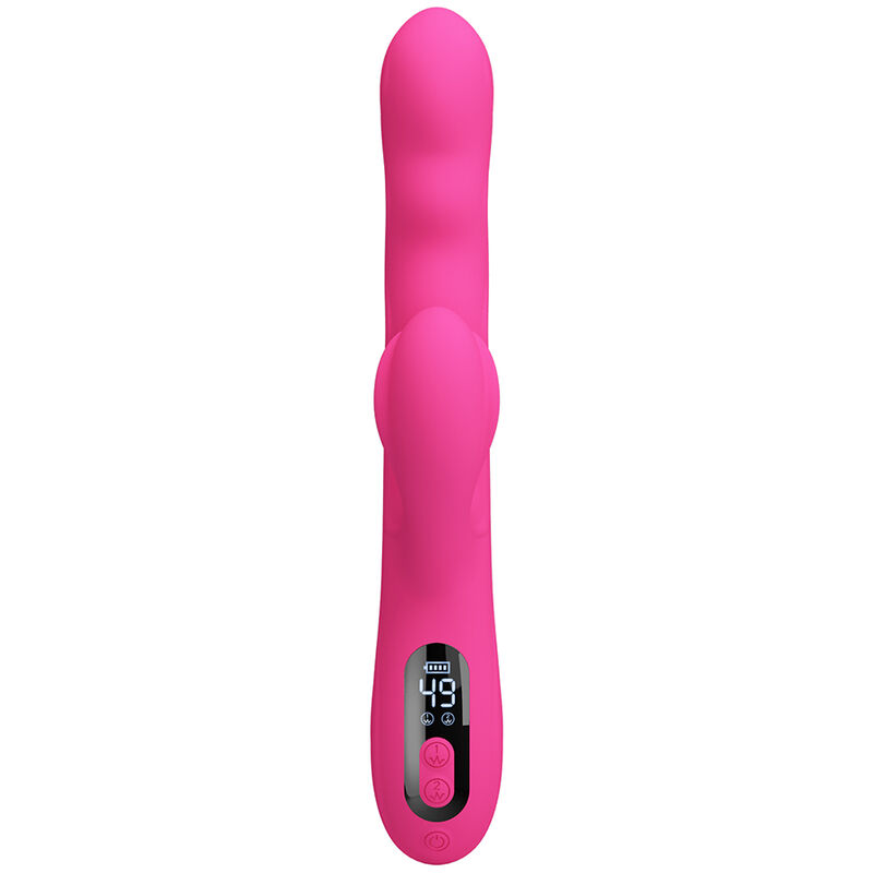 PRETTY LOVE - VIBRATORE A CONIGLIO MULTIFUNZIONE INVERNALE CON DISPLAY LED ROSA - immagine 5