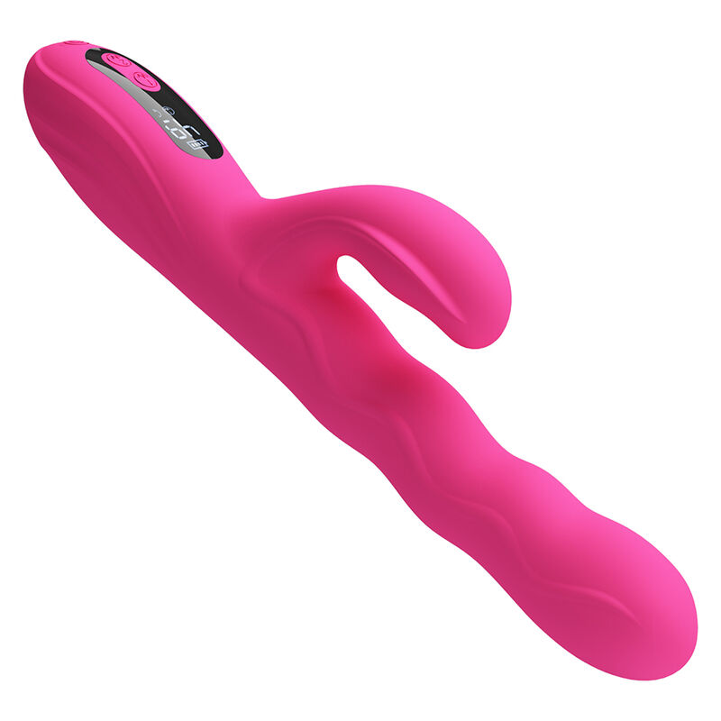 PRETTY LOVE - VIBRATORE A CONIGLIO MULTIFUNZIONE INVERNALE CON DISPLAY LED ROSA - immagine 3