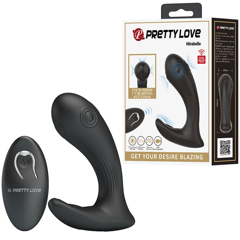 PRETTY LOVE - VIBRATORE PROSTATICO MIRABELLE CON TELECOMANDO - immagine 2