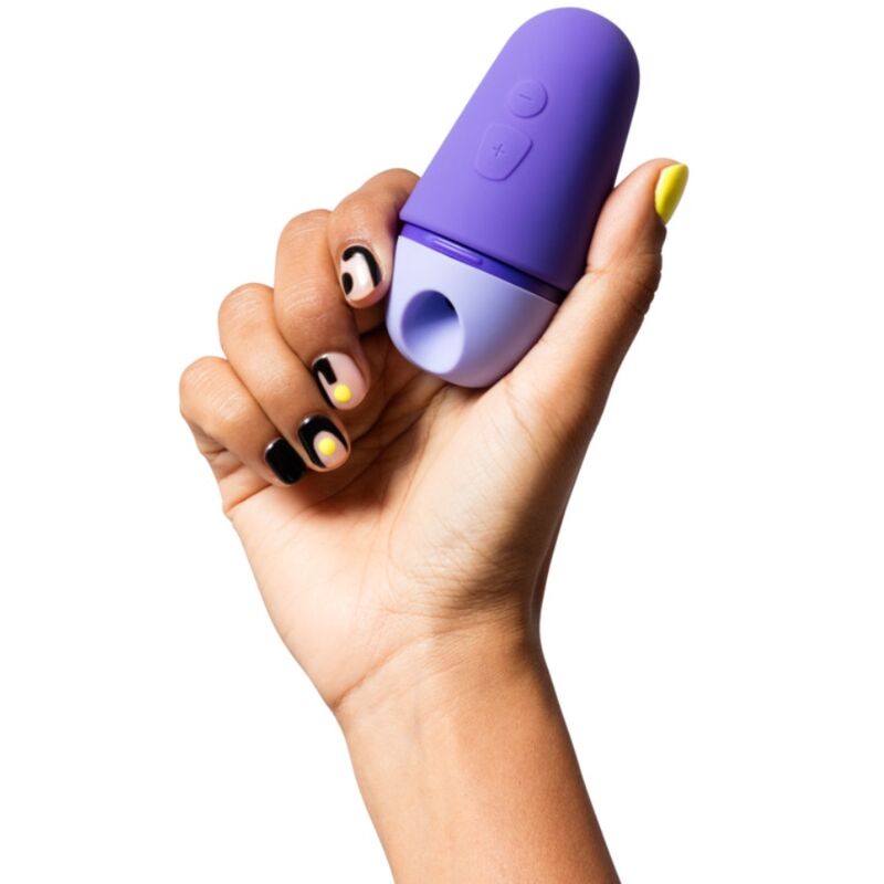 ROMP - FREE STIMOLATORE CLITORIDEO GRATUITO CON COPERCHIO, 10 LIVELLI, RICARICABILE, VIOLA - immagine 3
