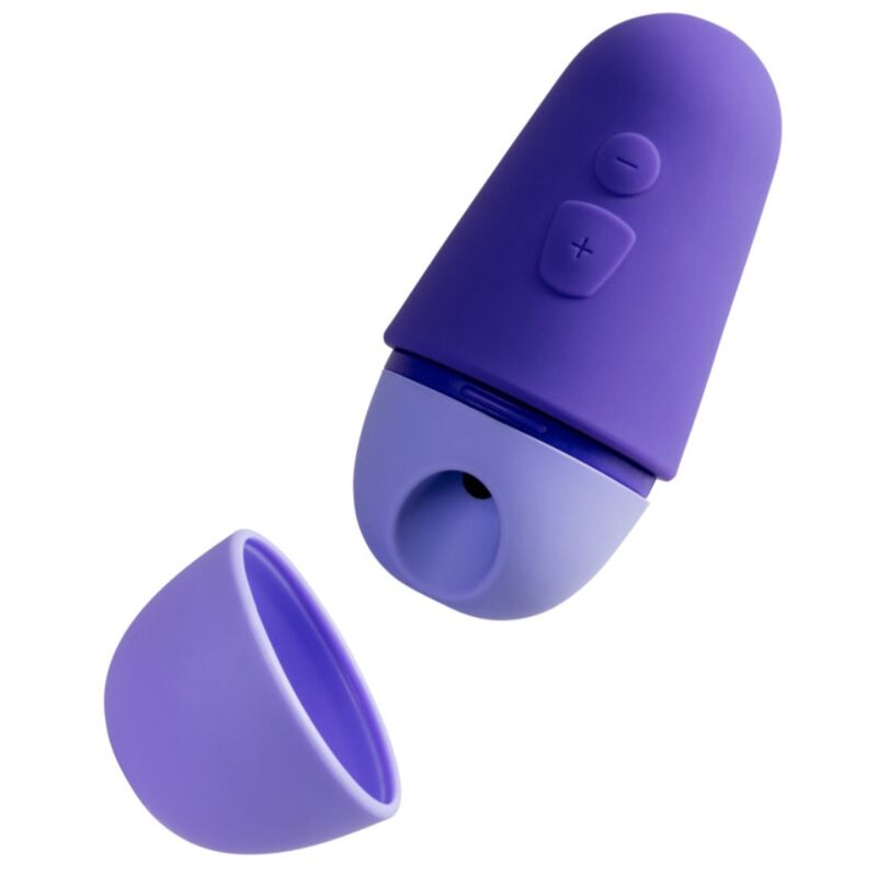 ROMP - FREE STIMOLATORE CLITORIDEO GRATUITO CON COPERCHIO, 10 LIVELLI, RICARICABILE, VIOLA