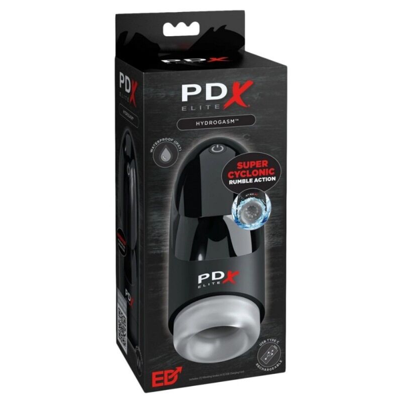 PDX ELITE - MASTURBATORE VIBRANTE CICLONICO IDROGASM 20 CM - immagine 4