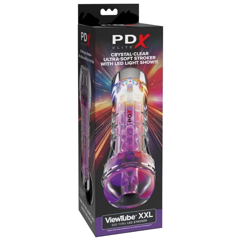 PDX ELITE - VIEWTUBE XXL LED TRASPARENTE STROKER 27,3 CM - immagine 5