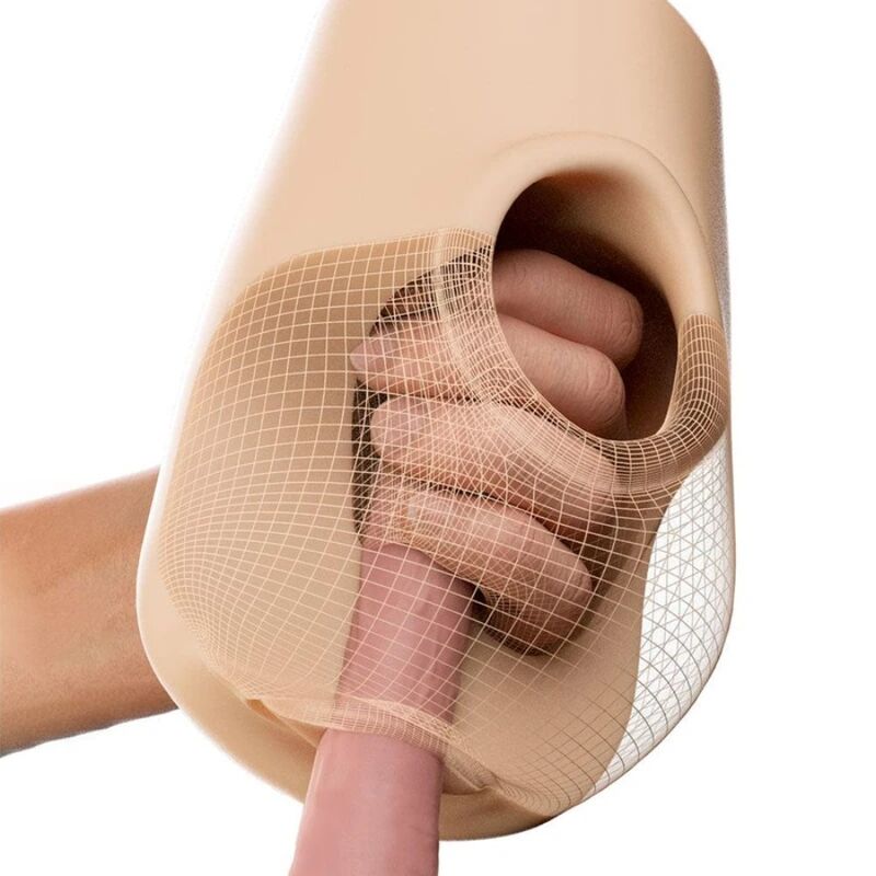 PDX PLUS - VAGINA REALISTICA, SPUNTATORE, STRIZZATORE, STROFINATORE, 18 CM - immagine 4