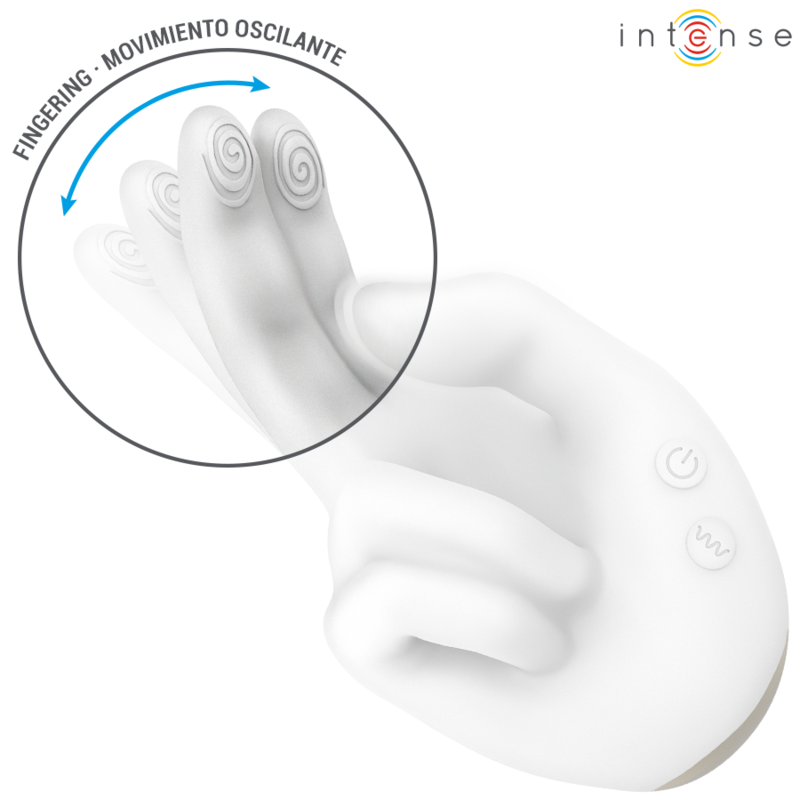 INTENSE - JIMMY STIMOLATORE MULTIFUNZIONE A FORMA DI MANO CON VIBRAZIONE E CALORE - immagine 4