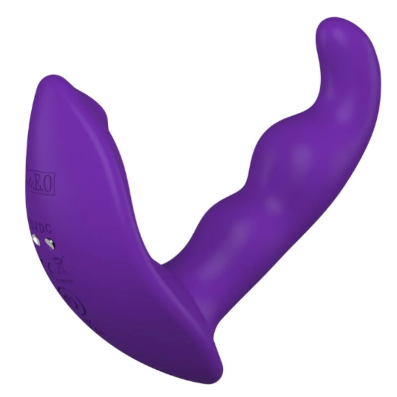 SHE.E.O - STIMOLATORE ANALE VIBRANTE ROTANTE CON TELECOMANDO VIOLA - immagine 4