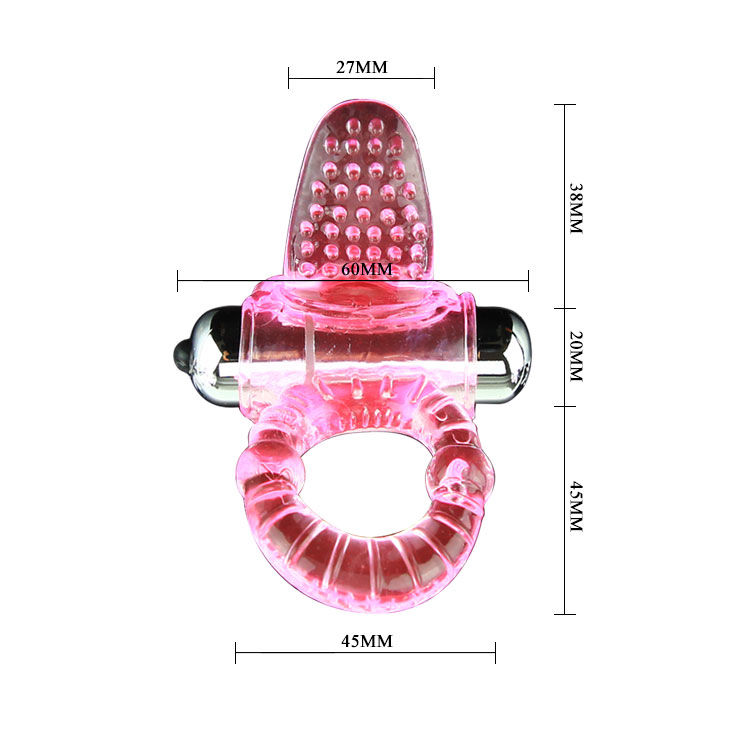 SWEET ABS 10 RITMOS RING ANILLO PENE VIBRADOR ROSA - immagine 4