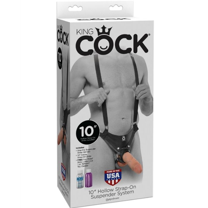 KING COCK - 25,5 CM CAVO CINTURINO CON SOSPENSIONE SISTEMA CARNE - immagine 2