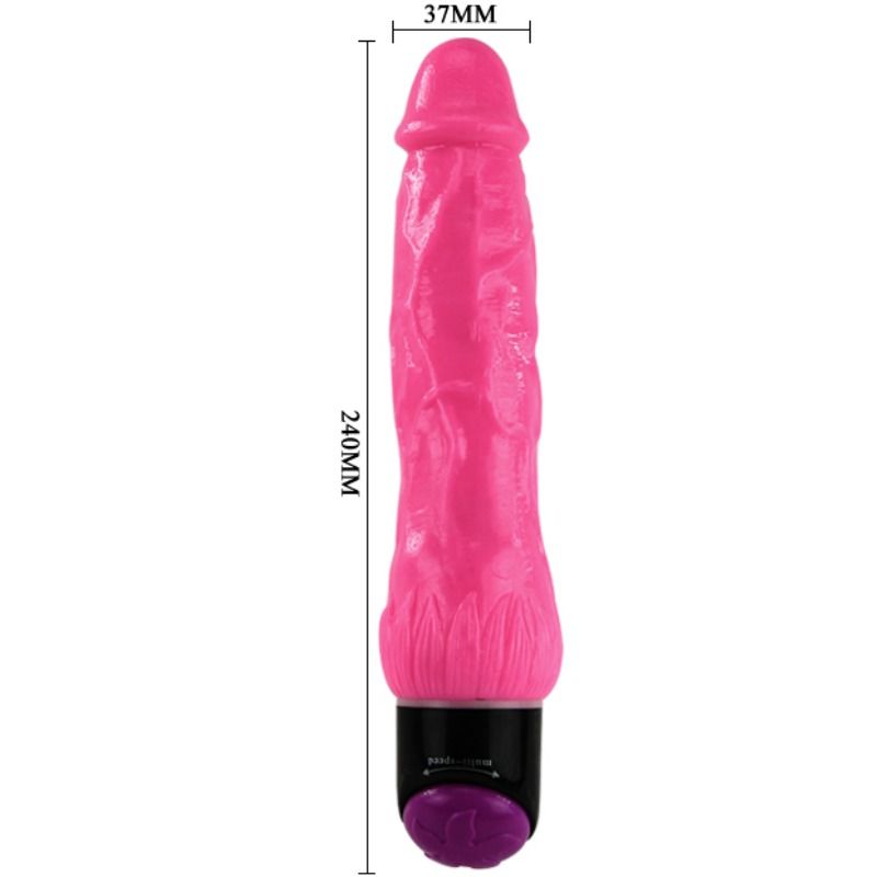BAILE - VIBRATORE SESSO REALISTICO COLORATO ROSA 24 CM - immagine 2