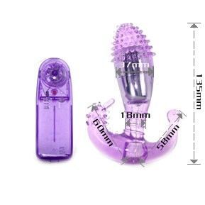 Stimolatore Vaginale e Anale Lilla con Vibrazione – Baile