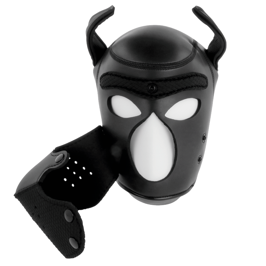 DARKNESS - MASCHERA PER CANI IN NEOPRENE CON MUSEROLA RIMOVIBILE M - immagine 3