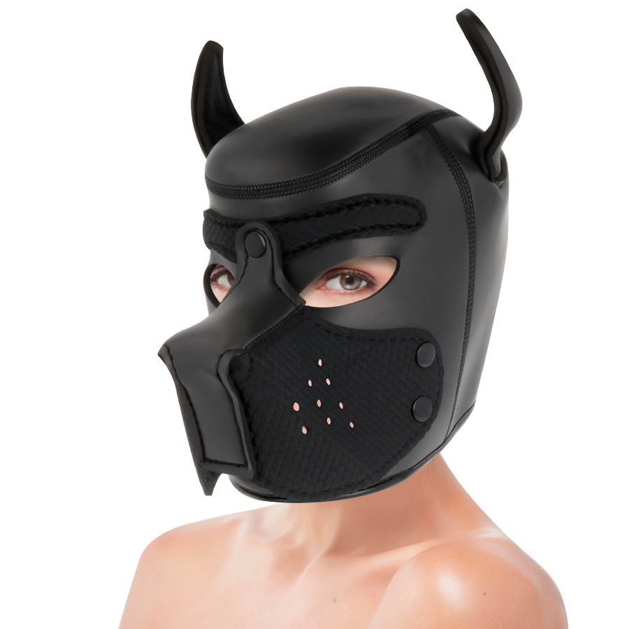 DARKNESS - MASCHERA PER CANI IN NEOPRENE CON MUSEROLA RIMOVIBILE M - immagine 5