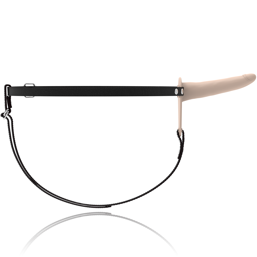 FETISH SUBMISSIVE ARNÉS VIBRADOR SILICONA FLESH 15CM - immagine 5