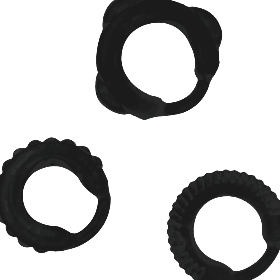 ADDICTED TOYS - SET C-RING NERO - immagine 3