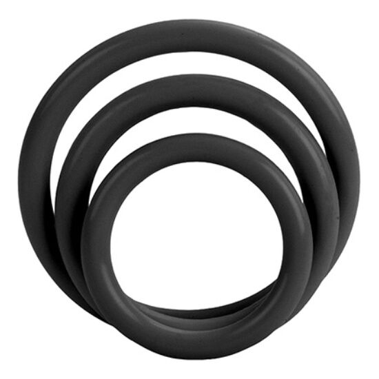 Calexotics - Tri-Anelli in Silicone Nero
