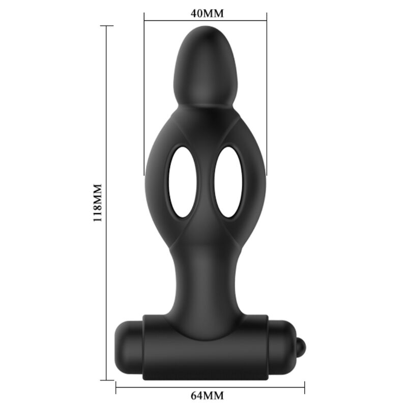 MR PLAY - PLUG ANALE IN SILICONE CON VIBRAZIONE - immagine 5