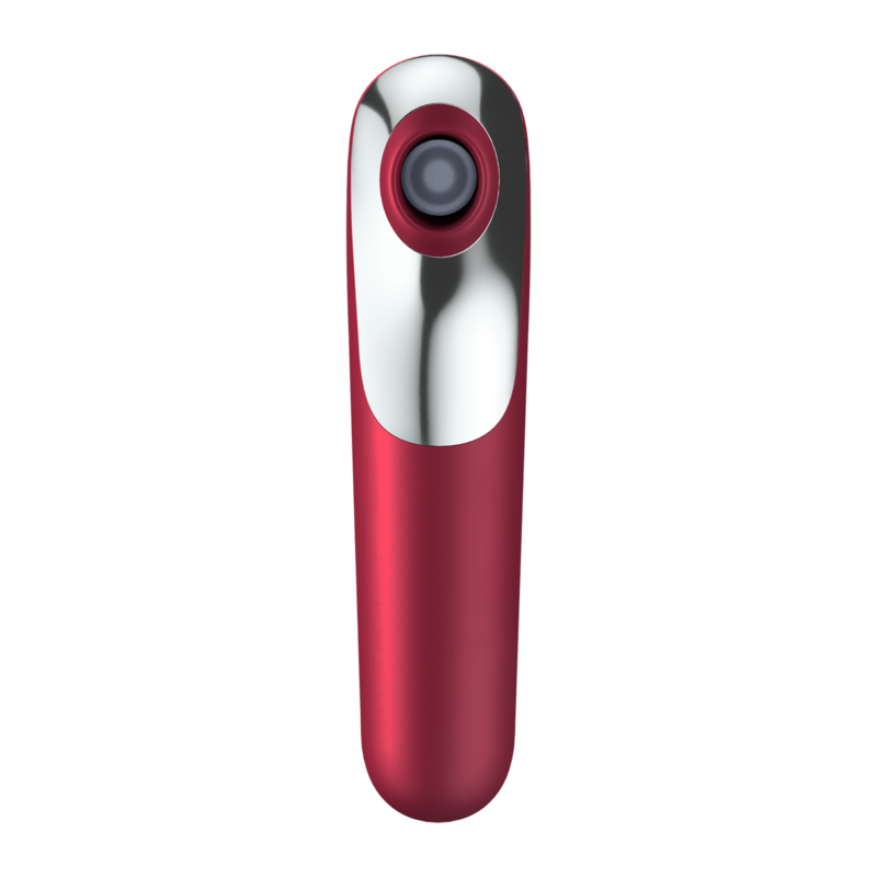 SATISFYER - VIBRATORE E VENTOSA DUAL LOVE CON ARIA PULSATA ROSSO - immagine 4