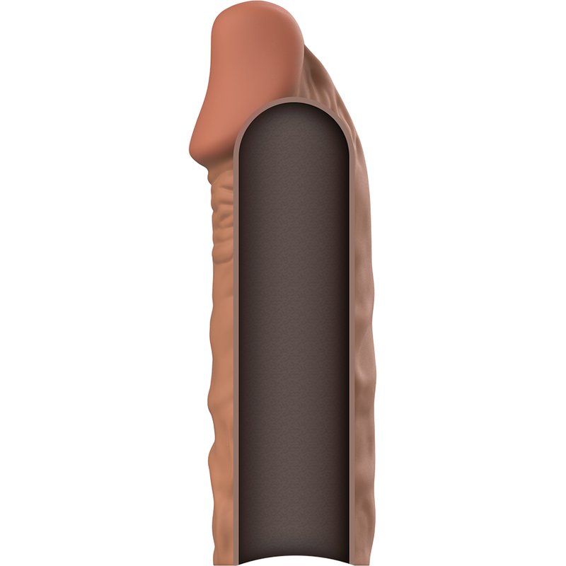 VIRILXL - ESTENSIONE DEL PENE IN SILICONE LIQUIDO V5 MARRONE - immagine 4
