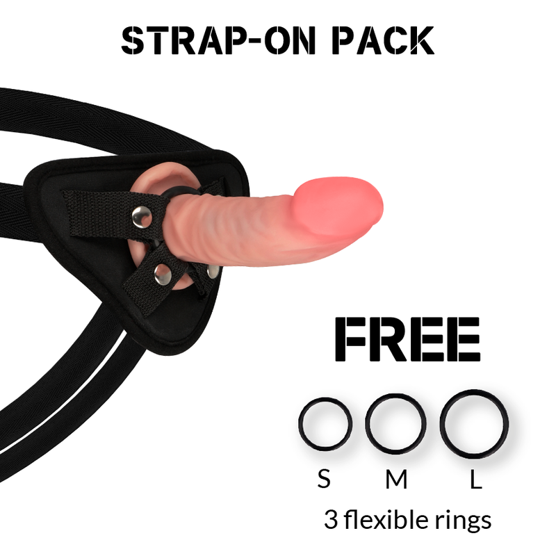 ROCKARMY - IMBRACATURA + DILDO REALISTICO TIGRE A DOPPIA DENSITÀ 14CM