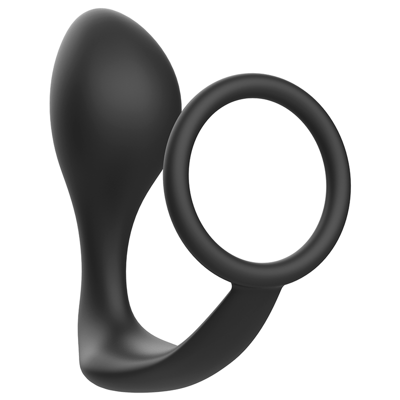 PLUG ANALE DI GIOCATTOLI addicted CON ANELLO IN SILICONE NERO - immagine 3